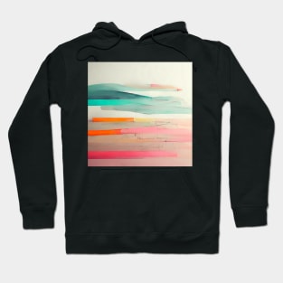 Pastel Abstract Lines Hoodie